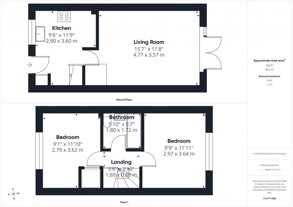 Floorplan for Vickery Walk, Lavender Grange, Aylesbury