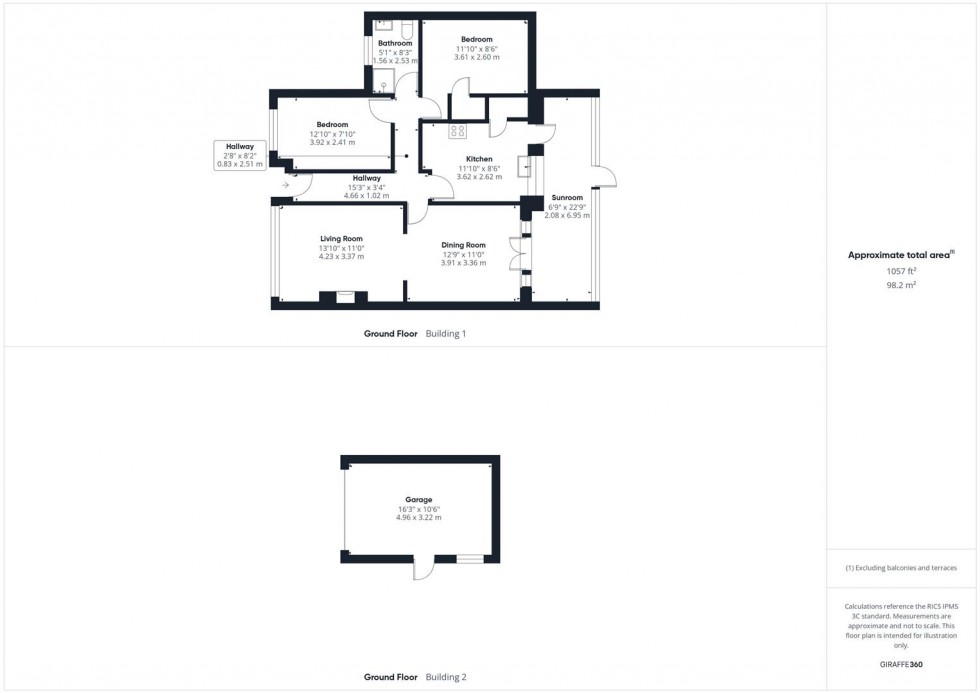 Floorplan for Kendal Close, Turnfurlong, Aylesbury
