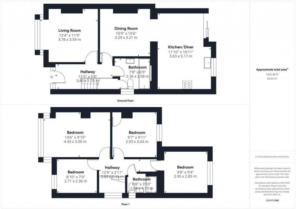 Floorplan for Buckingham Road, Aylesbury, Buckinghamshire