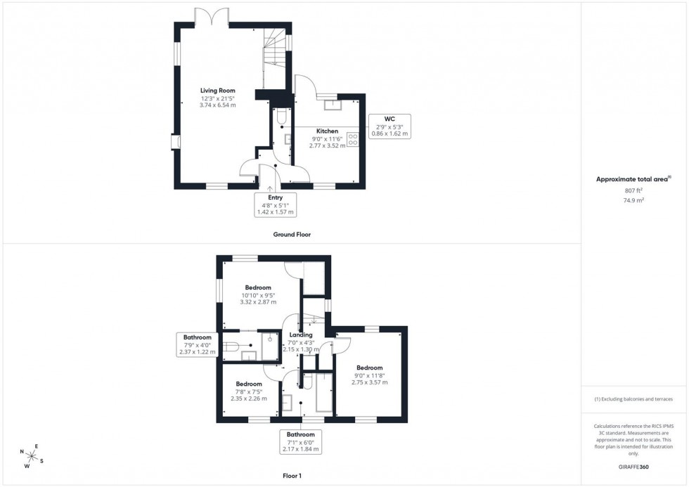 Floorplan for Saunders Place, Fairford Leys, Aylesbury