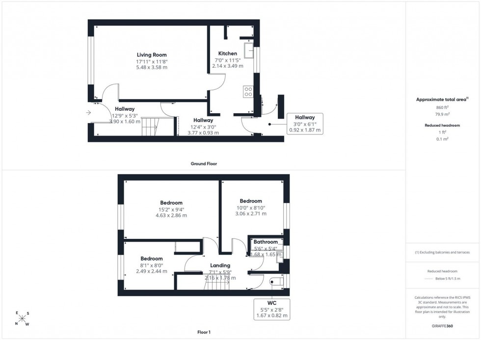 Floorplan for Palmer Avenue, Aylesbury, Buckinghamshire