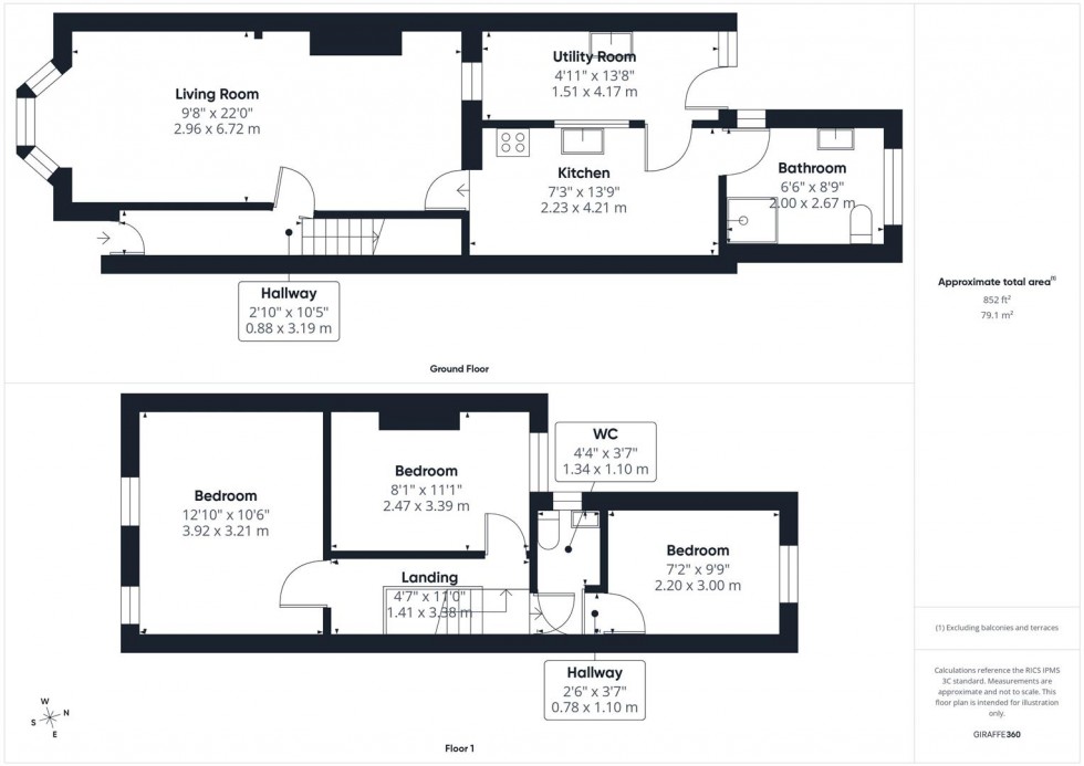 Floorplan for Kings Road, Aylesbury, Buckinghamshire