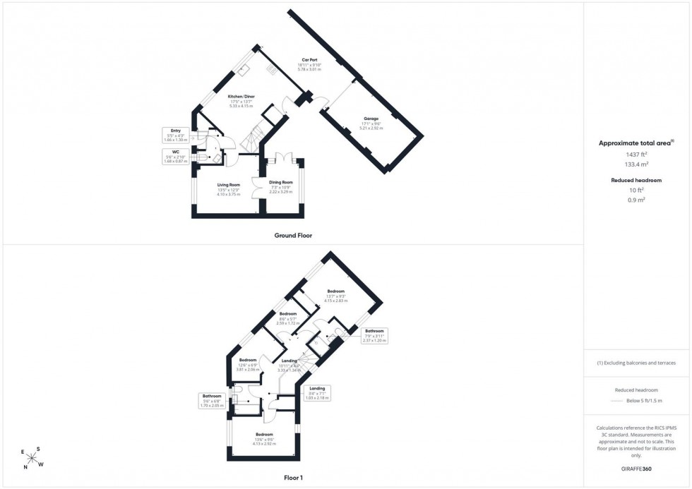 Floorplan for Gwendoline Buck Drive, The Green, Aylesbury