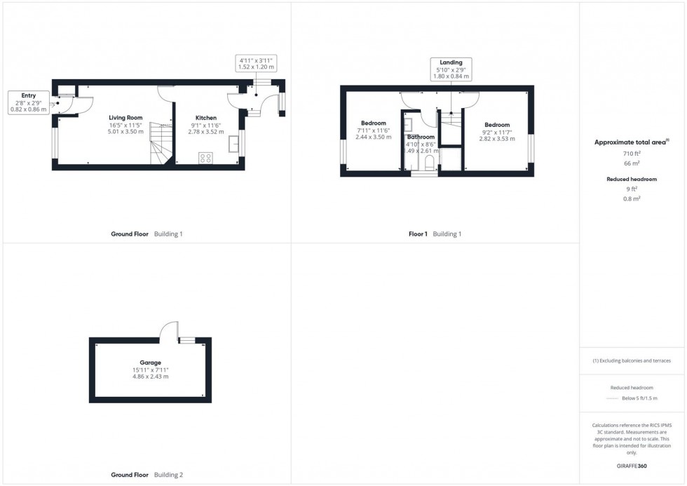 Floorplan for Lodden Close, Hawkslade, Aylesbury